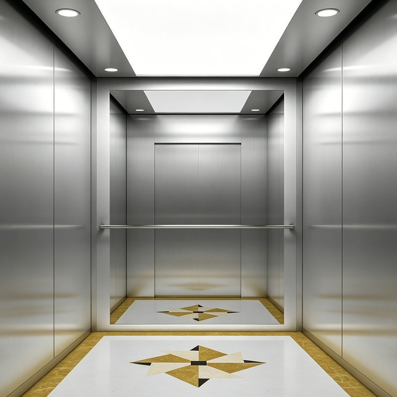 Minimalistisk stil Hårlinje Rustfrit Stål Hjem Elevator